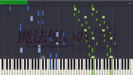 Here - Mahoutsukai no Yome OP  魔法使いの嫁 OP [Piano Tutorial +Midi  Sheet]
