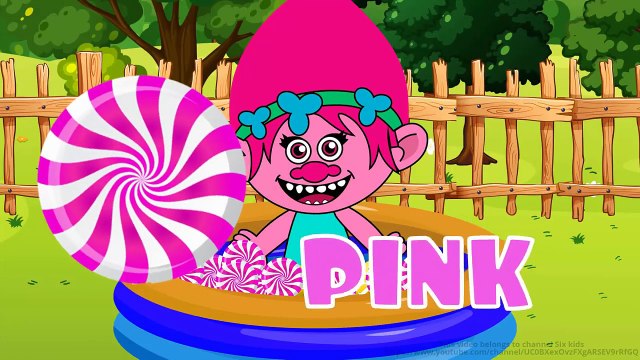 Trolls Poppys and Branch Pepsi Surprise Egg Fanta Lollipop Learn Colors Finger Family Rhyme For kids