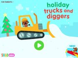 Sago Mini Holiday Trucks and Diggers | Саго Мини Грузовики и Экскаваторы зимой - Мультик Игра