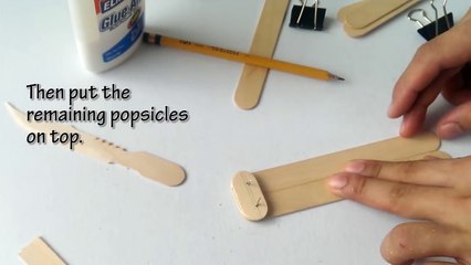Butterfly Knife with multiple popsicle blades DIY tutorial