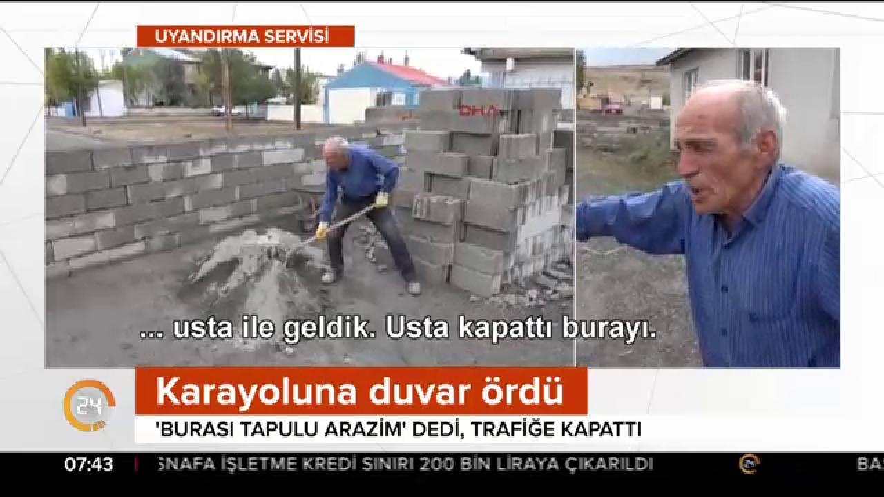 Trafiğe kapattı