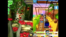 Temple Run 2 Lost Jungle VS Subway Surfers Hawaii Android iPad iOS Gameplay HD