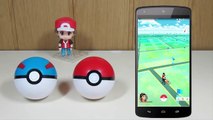 POKEMON GO: Capturando Pokemon #2 – Superball y Pokeball con juguetes para niños