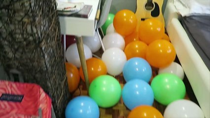 2 MILLION BALLOONS SUBS POP PARTY | Ranz and Niana