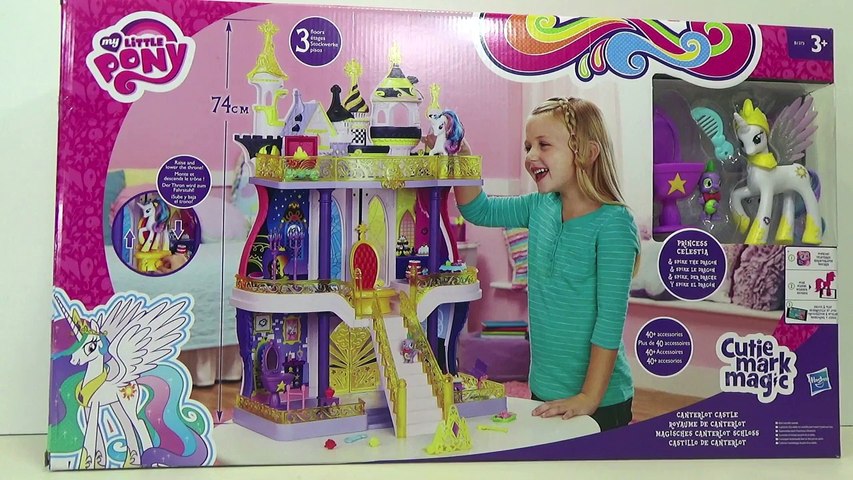 My Little Pony Castillo Canterlot con la Princesa Celestia y Spike juguetes  My Little Pony toys─影片 Dailymotion