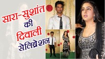 Sara Ali Khan and Sushant Singh Rajput at Ekta Kapoor's Diwali Party; Watch Video | FilmiBeat