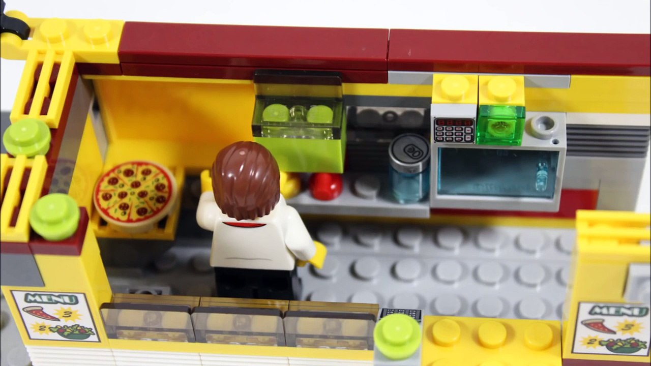 LEGO CITY PIZZA VAN 60150 ALTERNATIVE BUILD PIZZA KIOSK