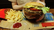 ASMR Eating / McDonalds 1955 Burger, French Fries, Mc wings / 맥도날드 1955버거세트 & 맥윙 먹기