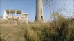 Climbing huge chimney in Pitesti