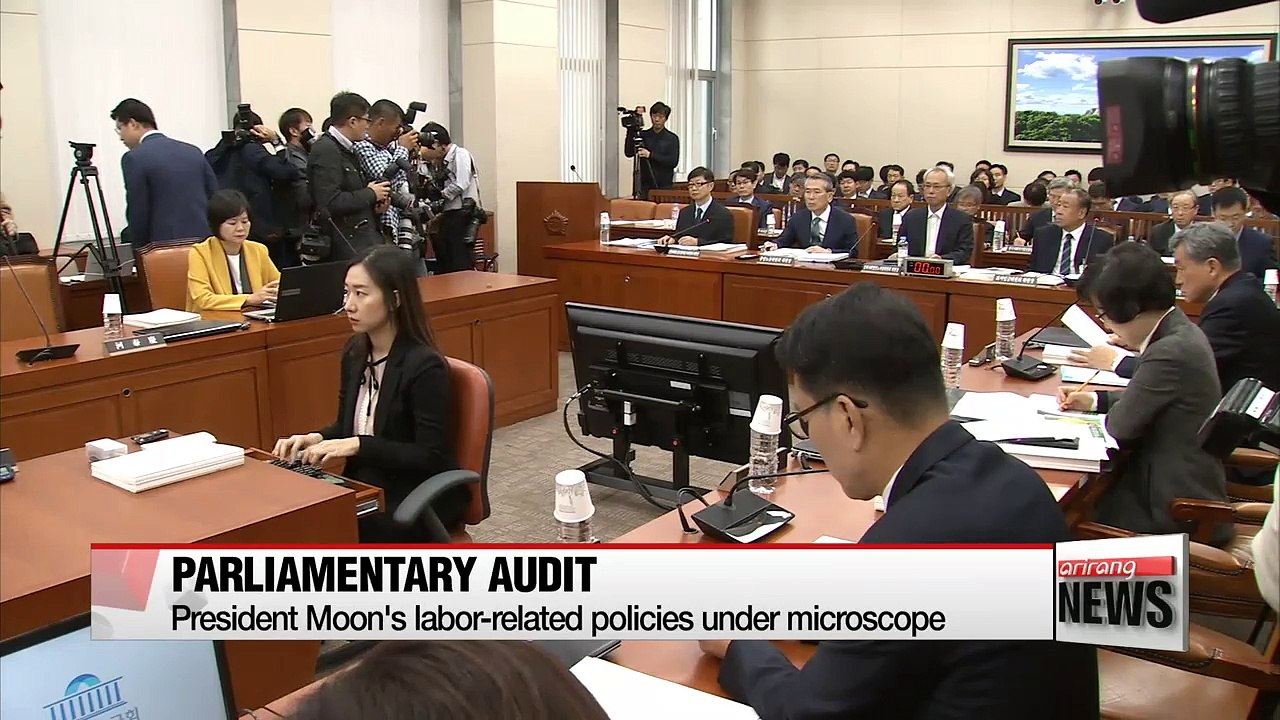 Rival parties clash over President Moon's labor policies