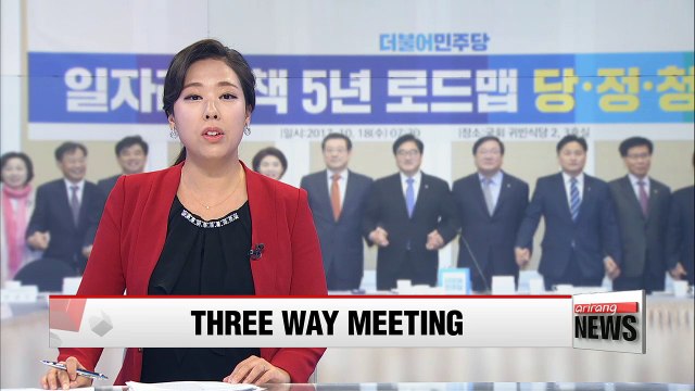 Ruling party, government, Blue House discuss policy roadmap for job creation