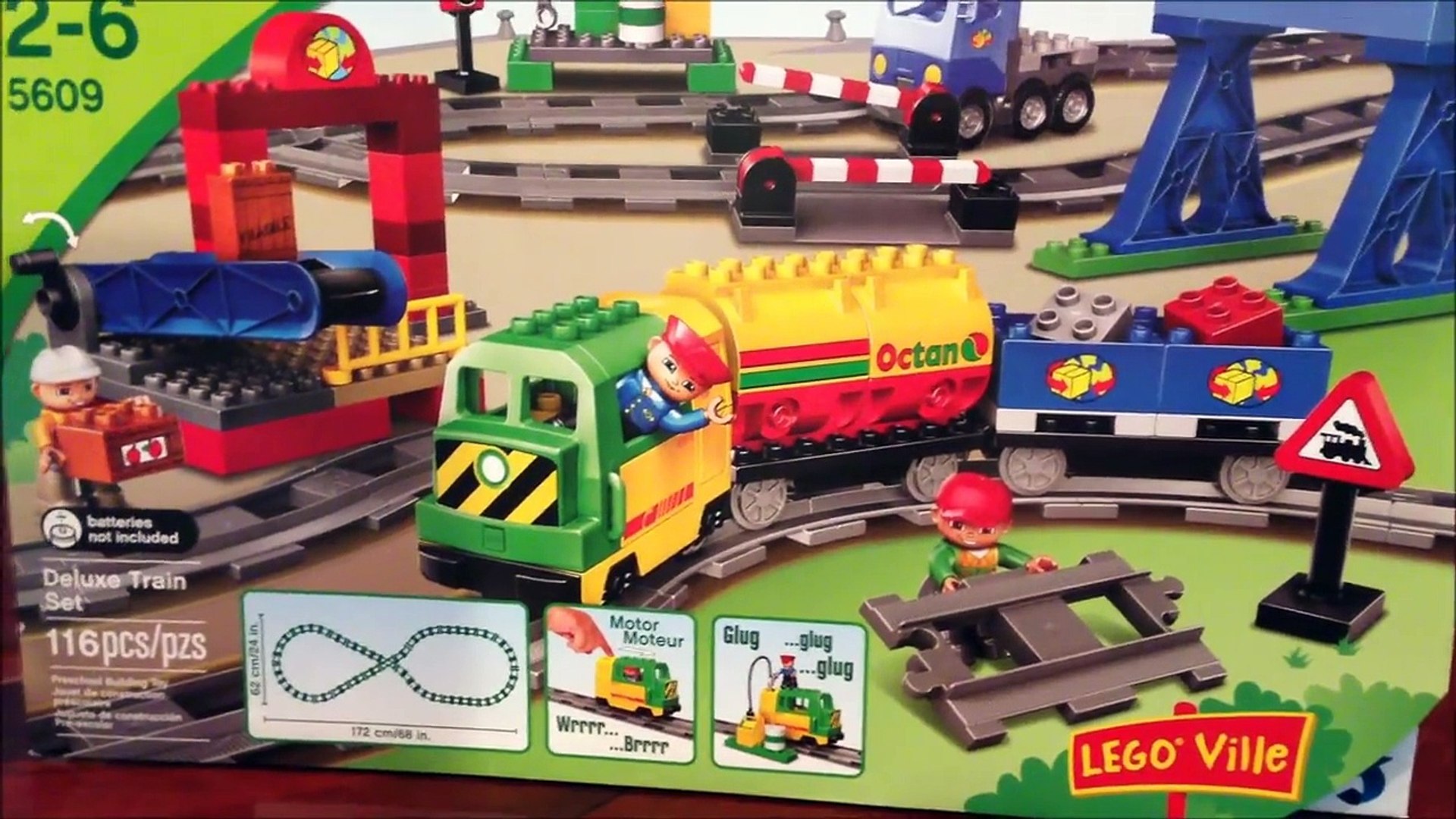 LEGO DUPLO 5609 Deluxe Train Set Review and Play and Compare - Building Toy  – Видео Dailymotion