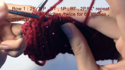 How to knit a cable scarf