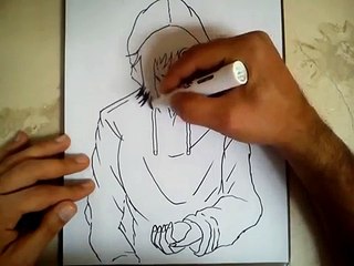 COMO DIBUJAR A JEFF THE KILLER / how to draw jeff the killer