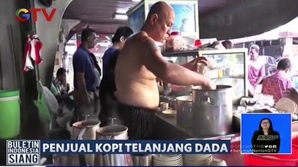 Wow! Bapak Ini Mebuat Kopi Sambil Telanjang Dada