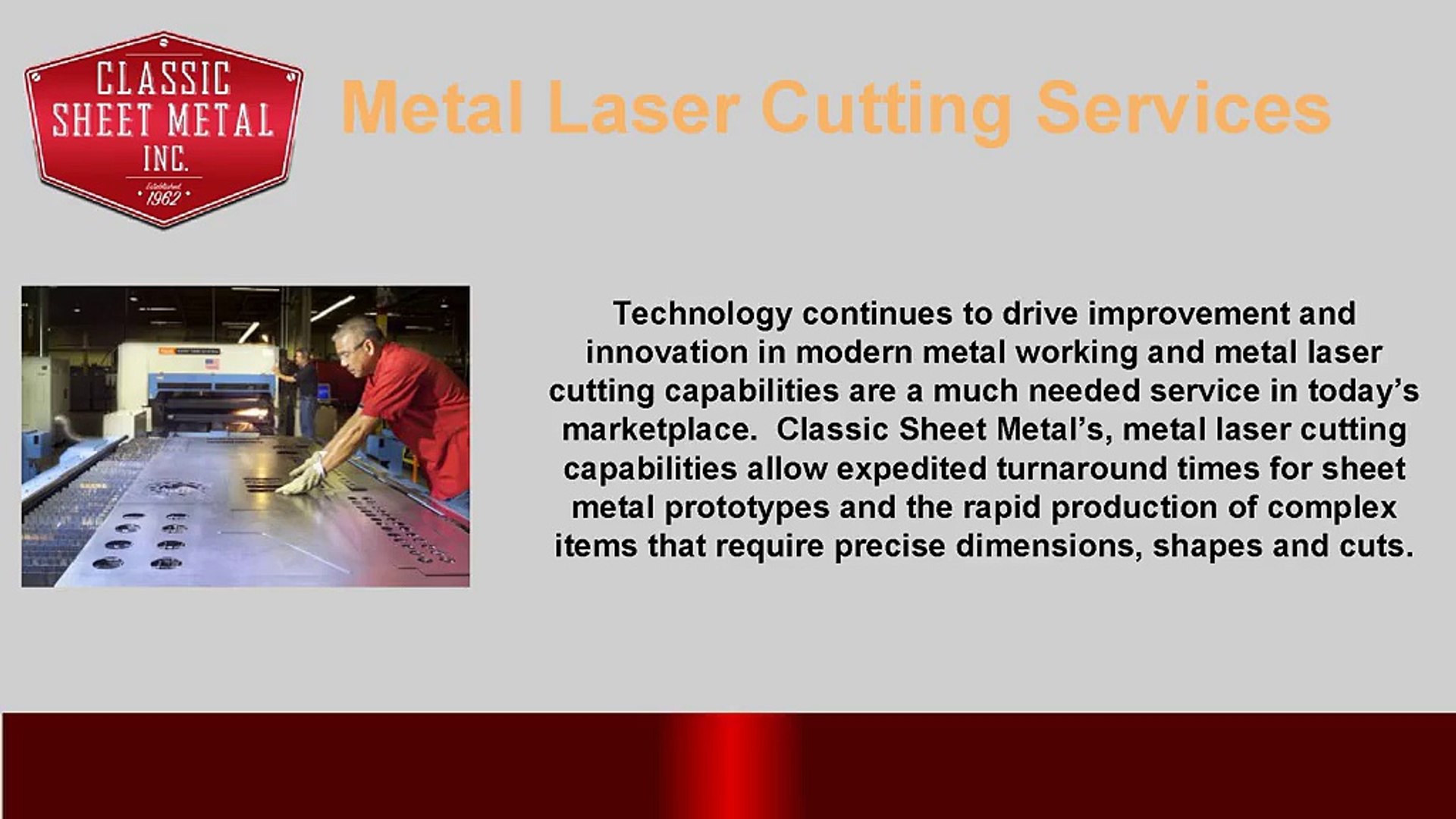 ⁣Sheet Metal Punching Service | Classic Sheet Metal, Inc.