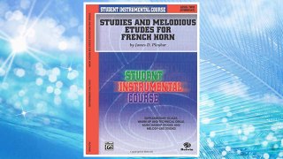 Download PDF Student Instrumental Course Studies and Melodious Etudes for French Horn: Level II FREE