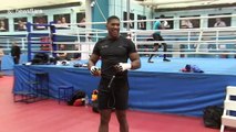 Anthony Joshua in relaxed mood despite late opponent change