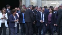 Catalogne: rassemblement contre la détention d'indépendantistes