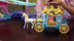 Peppa Pig Princess Horse Race: Peppa Home Pig Toy Set, Disney Princesses and Cinderella Carriage