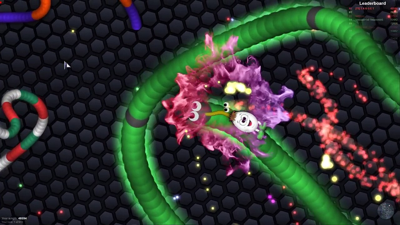 Slither.io - BAD STRONG SNAKE vs 64500 SNAKES! // Epic Slitherio Gameplay (Slitherio Funny Moments)