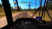 American Truck Simulator Bus Mod (Rainy Weather)
