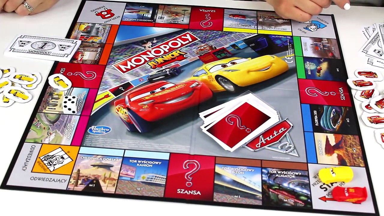 Monopoly Junior Auta 3 - Disney Pixar - Gry planszowe dla dzieci - Hasbro Gaming