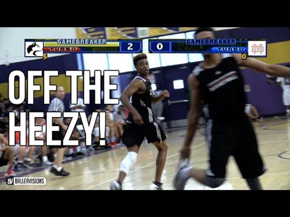 Gio Nelson Throws Ball Off Teammate's Head To Score | Off The Heezy To Easy Layup