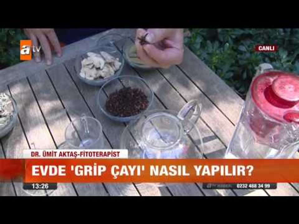 Mevsim geçişleri için grip çayı - atv Gün Ortası Bülteni