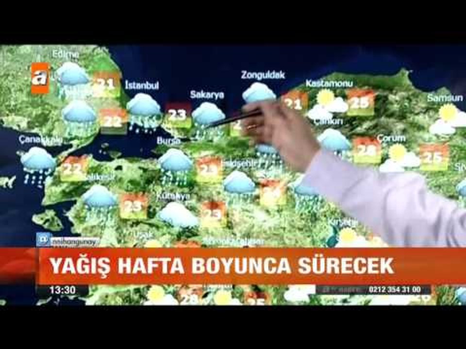 Türkiye'ye yağış geliyor - atv Gün Ortası Bülteni