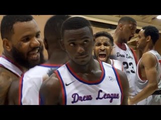 First POSTER DUNK At Drew League 2017! League MVP SHUTS DOWN TRASH TALKER!