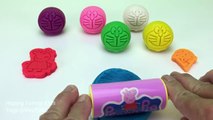 Learn Colors with Play Doh Ice Cream Peppa Pig Elephant Molds Fun & Creative for Kids Kinder Egg