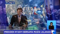 Presiden Jokowi Nyanyi Bersama Musisi Jalanan
