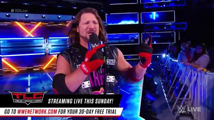 Descargar video: AJ Styles interrupts Jinder Mahal's challenge to Brock Lesnar- SmackDown LIVE, Oct. 17, 2017