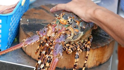 Tayland sokak yemekleri - en büyük gökkuşağı ıstakozu | Tereyağı ve peynir