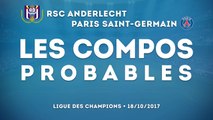 Anderlecht-PSG : les compos probables