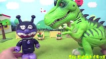 アンパンマン おもちゃアニメ ばいきんまんの新しいペット❤恐竜 たまご Toy Kids トイキッズ animation anpanman