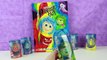 Inside Out Cute Emotions Toys & Coloring Book - Coloring Joy, Anger, Fear, Sadness & Disgust