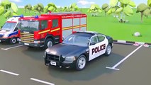 Learn Vehicles - Fire Truck & Police Car | Colors Transport for Toddlers | Videos for Kids