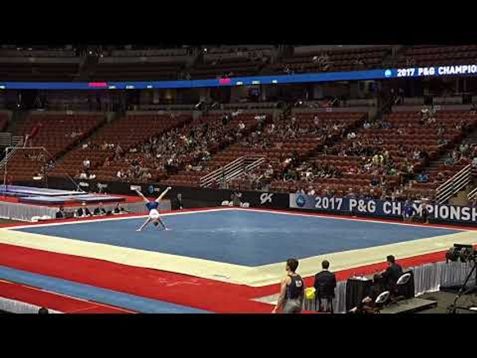 Riley Loos - Floor Exercise - 2017 P&G Championships - Junior Men - Day 2