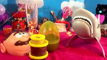Cutting Open Squishy POO TOY MR DOH Eats GROSS POO SLIME Surprises! Giant SHARK EATS Squishy Brains!