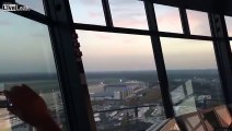 Risky GO-around/Low pass over DÃ¼sseldorf Airport by Air Berlin Flight 7001 (3 different angles/videos)