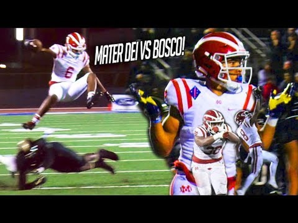 #1 Mater Dei CHALLENGED by #3 St John Bosco! JT Daniels Shows SPEED & Amon-Ra Does JORDAN SHRUG!