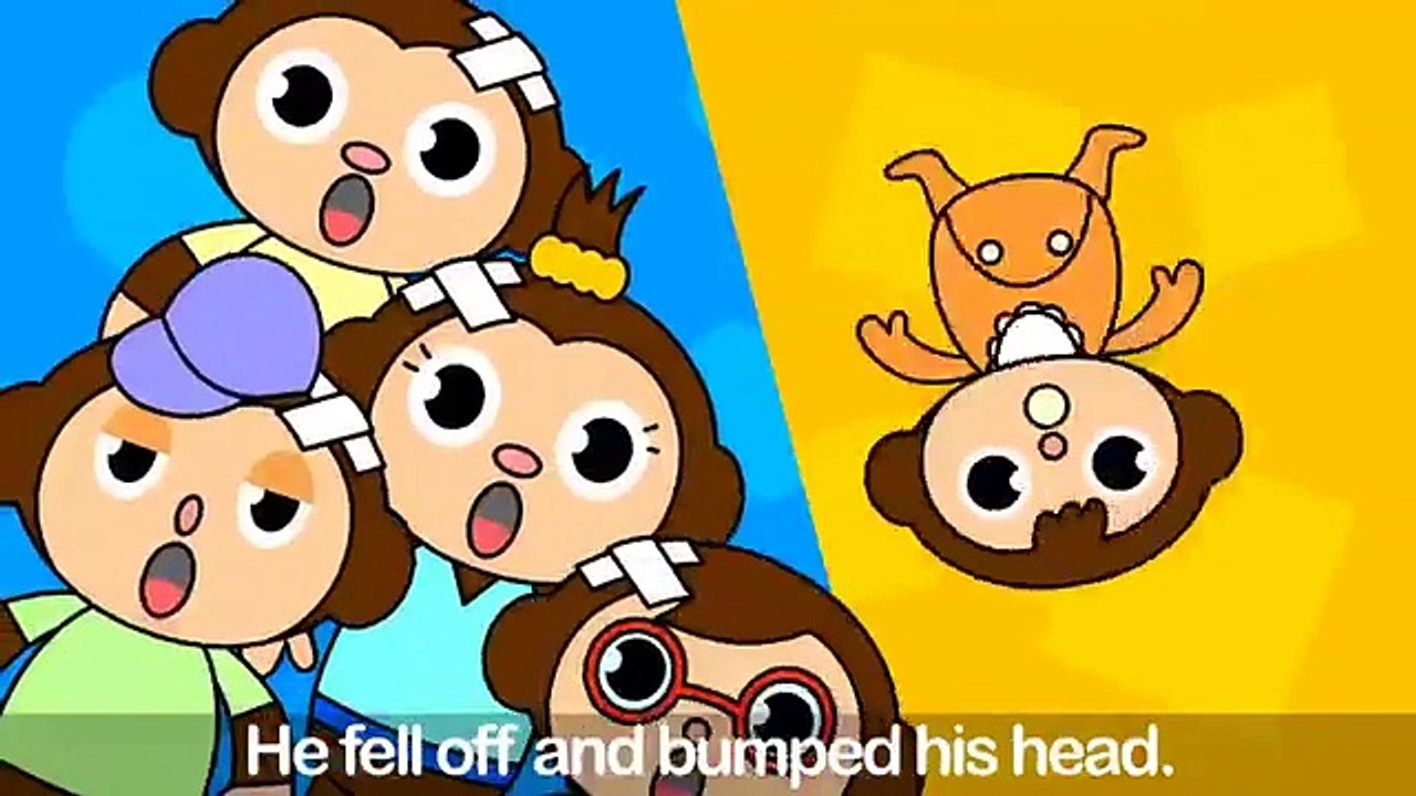 5 Five Little Monkeys Jumping On The Bed #7 | Children Nursery Rhyme | Kids Songs | Baby Puff Puff