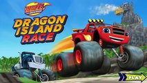 Blaze and the Monster Machines Dragon Island Gameplay Car Games Cartoon for Kids