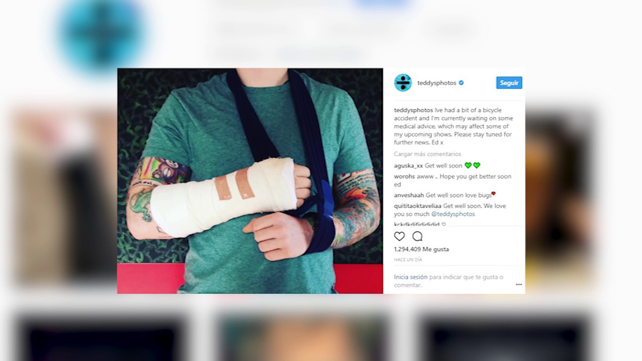 Ed Sheeran se ve obligado a cancelar varios conciertos