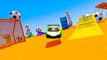 Learn Colors with Fun Cars for Kids in Spiderman Cartoon - Colors for Children - Learn Numbers