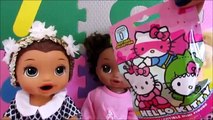 SURPRESA DA HELLO KITTY - Baby Alive Amandinha e suas irmãs. Novelinha da Baby Alive