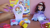 Nuevo Tocador Disney de la Princesa Sofia Plastilina Play Doh en Español/Amulet &Jewels Vanity