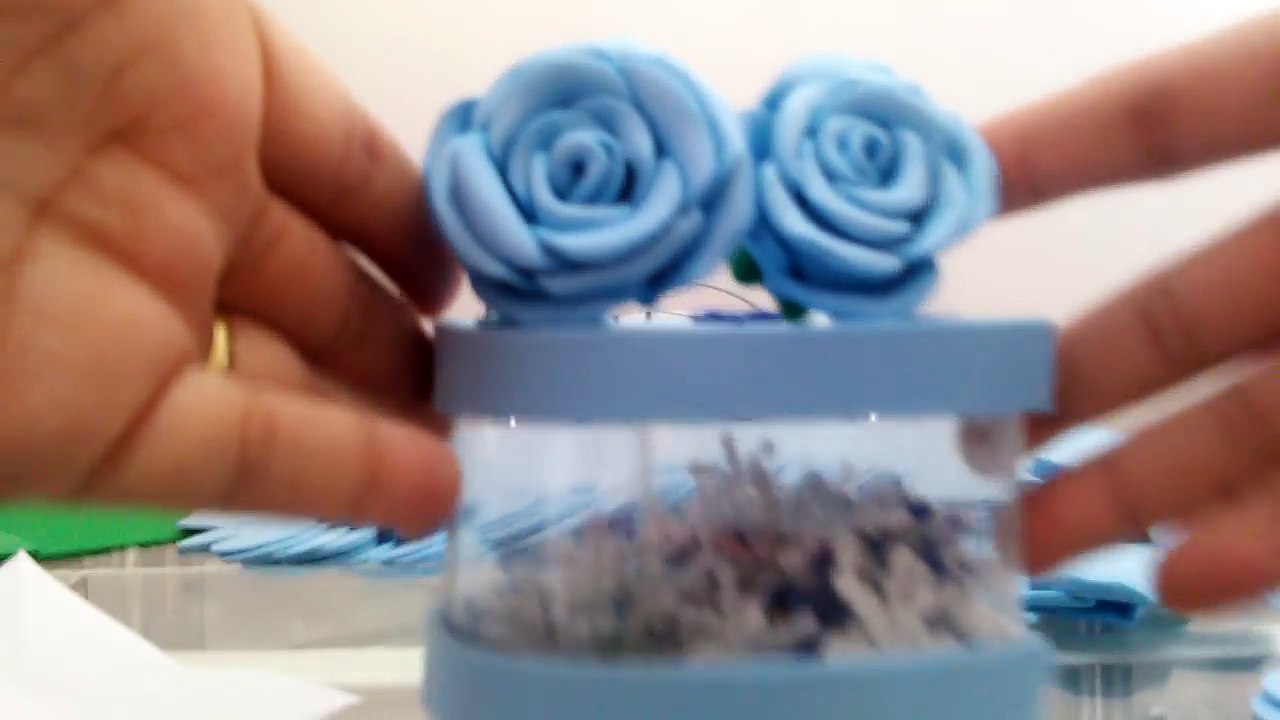Como fazer rosas de E.V.A passo a passo